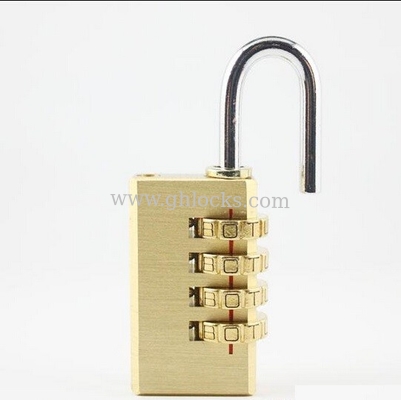 4 Digital English Letter Brass Combination padLock big Size English alphabet Brass PadLock supplier